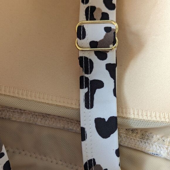 Swimsuits for All Plus Size Leopard Print Plunge One Piece Adjustable Strap - Picture 11 of 11